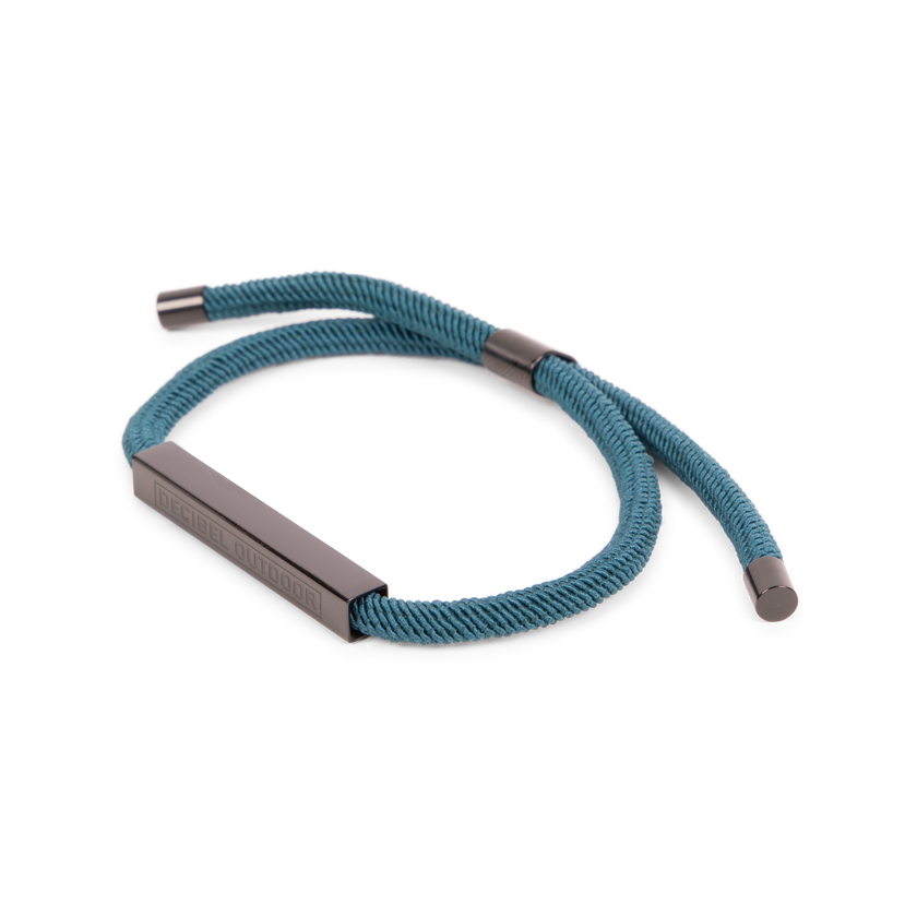 069. Decibel Bracelet Rope Cyan