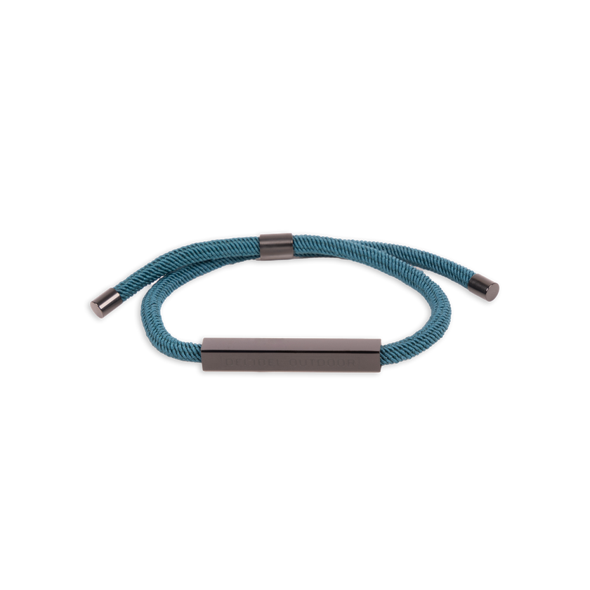 069. Decibel Bracelet Rope Cyan