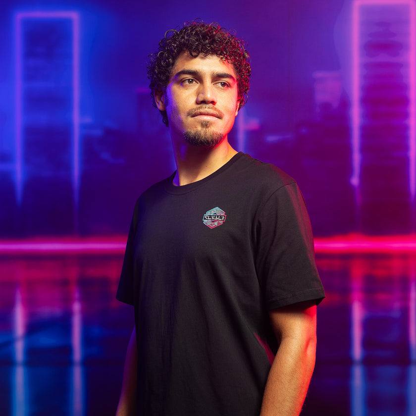 002. Decibel T-shirt Cosmic black